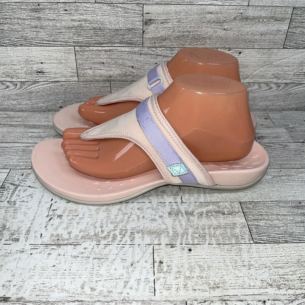 Vionic Tiffany T-Strap‎ Arch Support Comfort Slip On Sandals Women Size 10